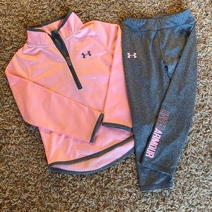 4T Under Armour quarter zip / pant set